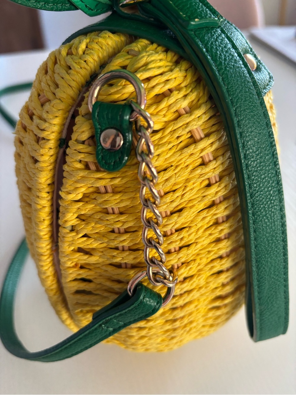 Green & Yellow Pineapple Crossbody Bag - Betsy Johnson Novelty Women Bag - Picture 5 of 9